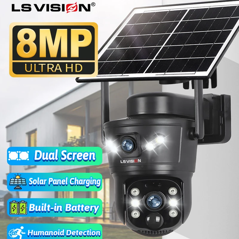 Garden Camera - LS VISION 8MP 4G caméra solaire