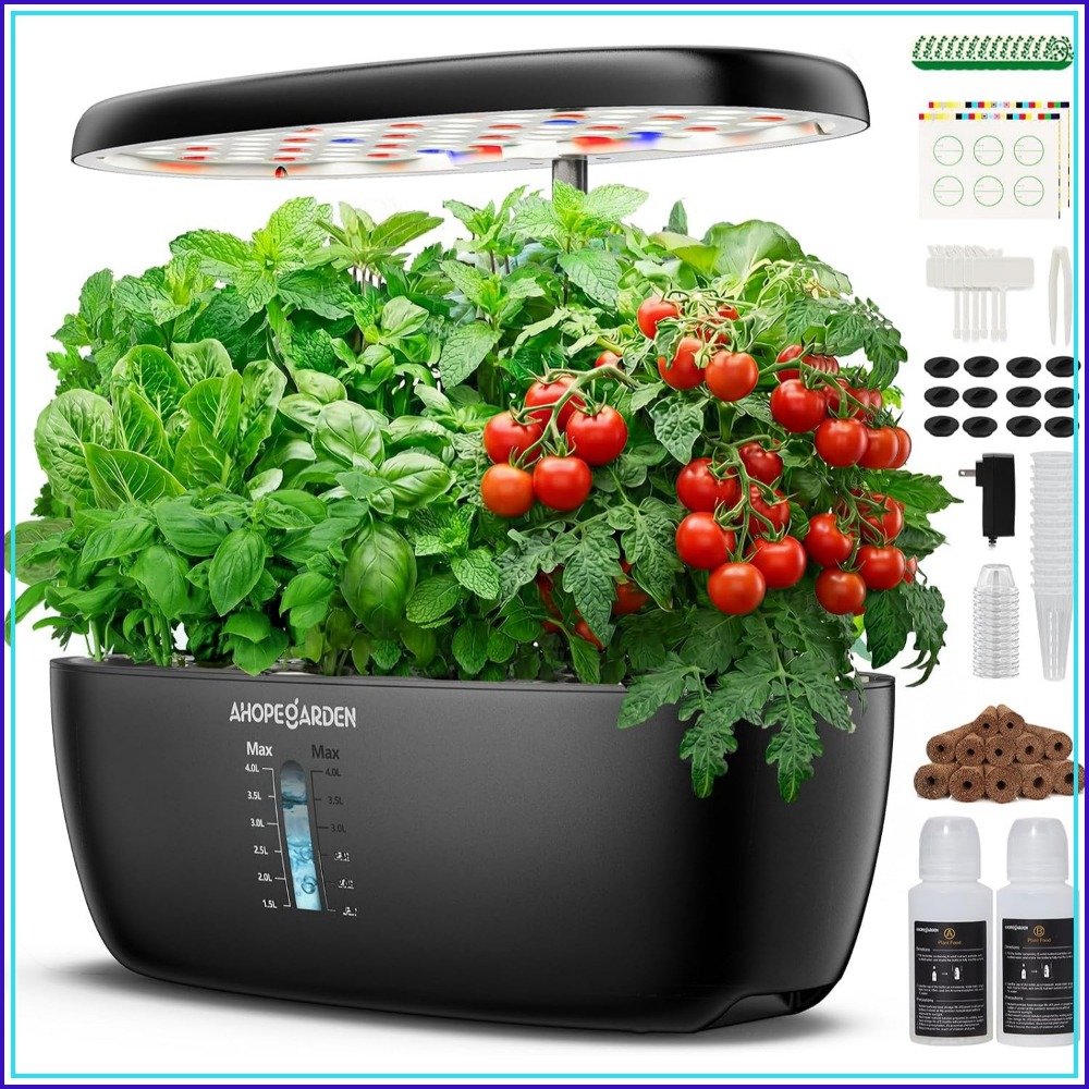 Indoor Garden Kit - Jardin hydroponique à 12 pots avec