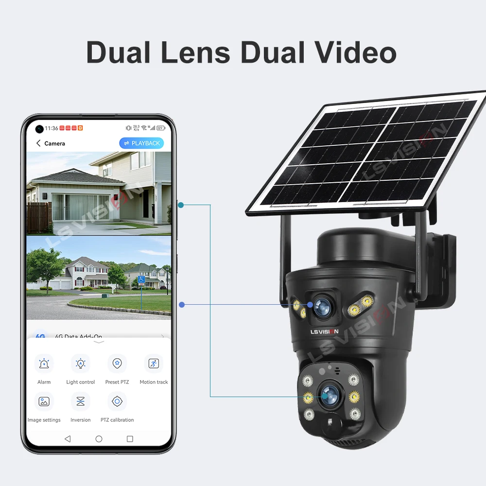 LS VISION 8MP 4G caméra solair - Garden Camera avis et prix
