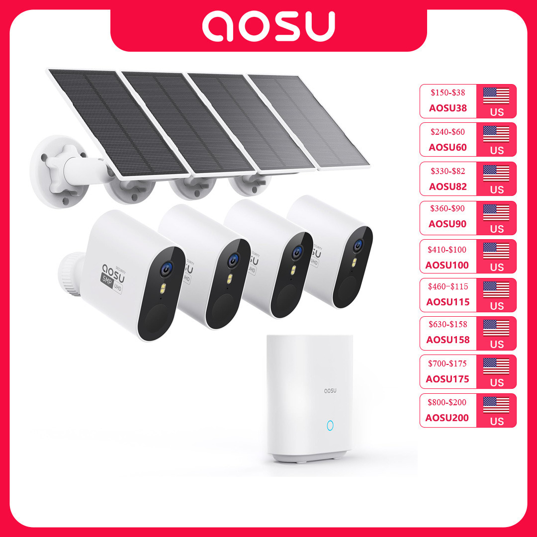 Système de caméra solaire AOSU - Garden Camera avis et prix
